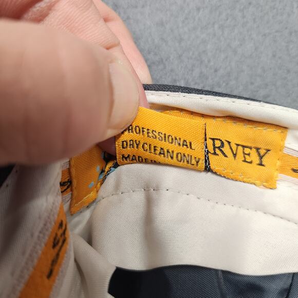 Steve Harvey Dress Pants Mens 34x28 Grey Pleated Front Tagged 36x30 - Picture 5 of 15